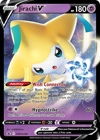 Jirachi V (SWSH299) [Épée et Bouclier : Promos Black Star] 