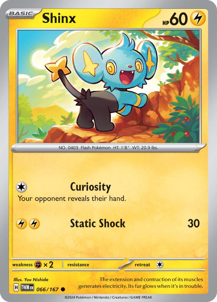 Shinx (066/167) [Écarlate et Violet : Mascarade du Crépuscule] 