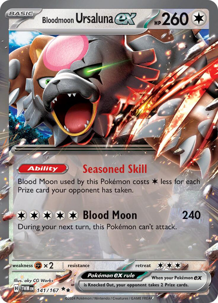 Bloodmoon Ursaluna ex (141/167) [Scarlet &amp; Violet: Twilight Masquerade] 