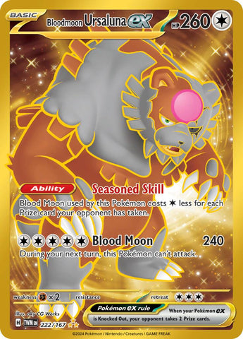 Bloodmoon Ursaluna ex (222/167) [Scarlet &amp; Violet: Twilight Masquerade] 