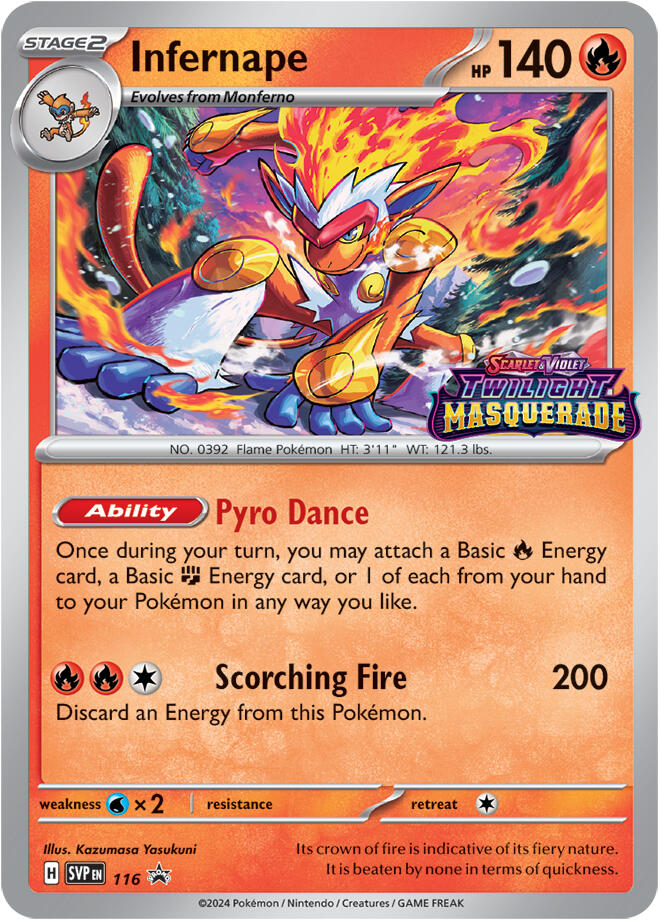 Infernape (116) [Scarlet & Violet: Black Star Promos]