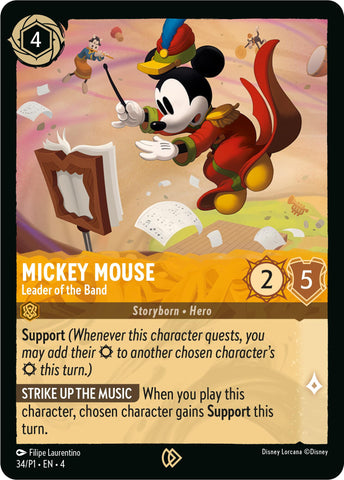 Mickey Mouse – Leader du groupe (34) [Cartes promotionnelles] 