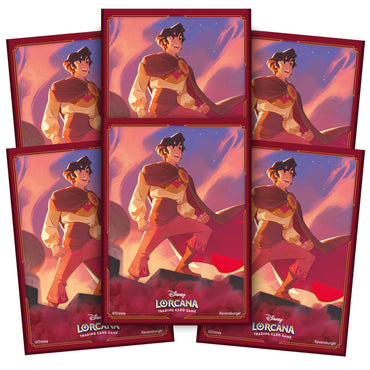 Disney Lorcana : Protège-cartes (Aladdin – Hors-la-loi héroïque / paquet de 65) 