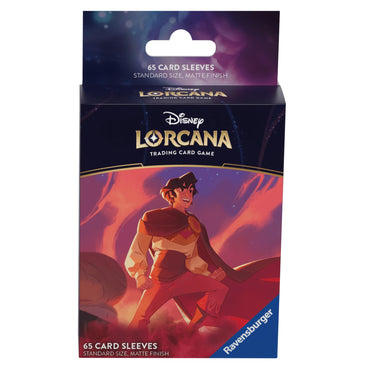 Disney Lorcana : Protège-cartes (Aladdin – Hors-la-loi héroïque / paquet de 65) 