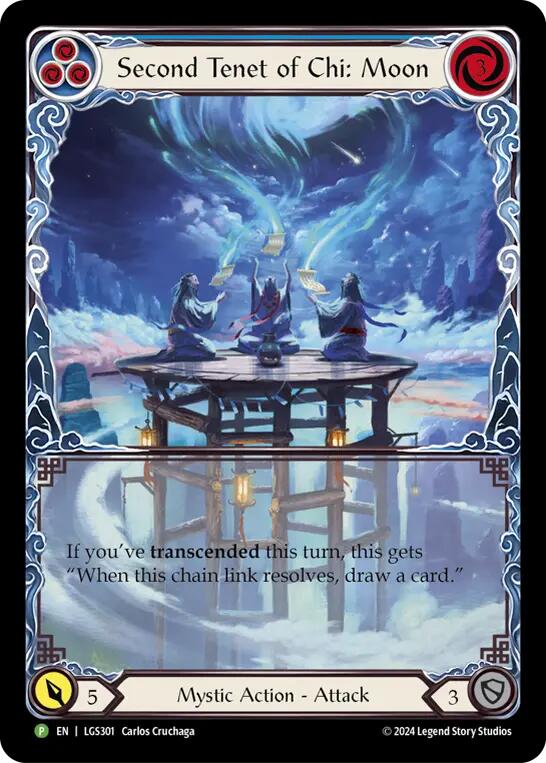 Deuxième principe du Chi : Lune [LGS301] (Promo) Rainbow Foil 