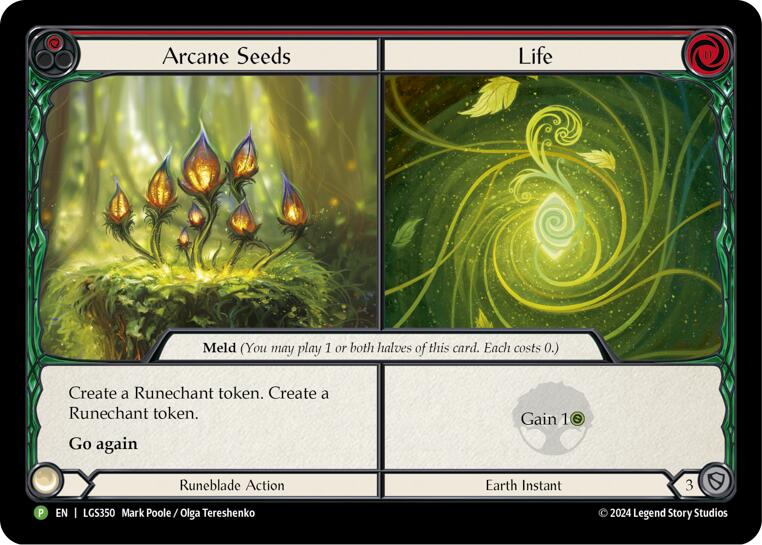 Arcane Seeds // Life - LGS350 [LGS350] (Promo)  Cold Foil