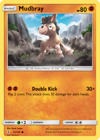 Mudbray (75/145) [Soleil et Lune : Guardians Rising] 