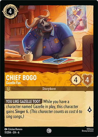 Chief Bogo - Gazelle Fan (11/204) [Azurite Sea]