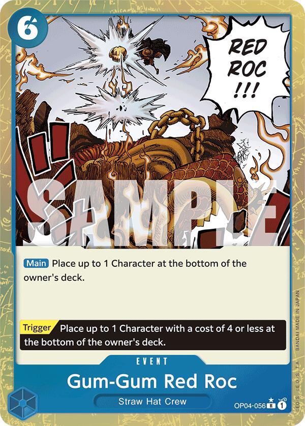 Gum-Gum Red Roc (Textured Foil) [Premium Booster -The Best-]