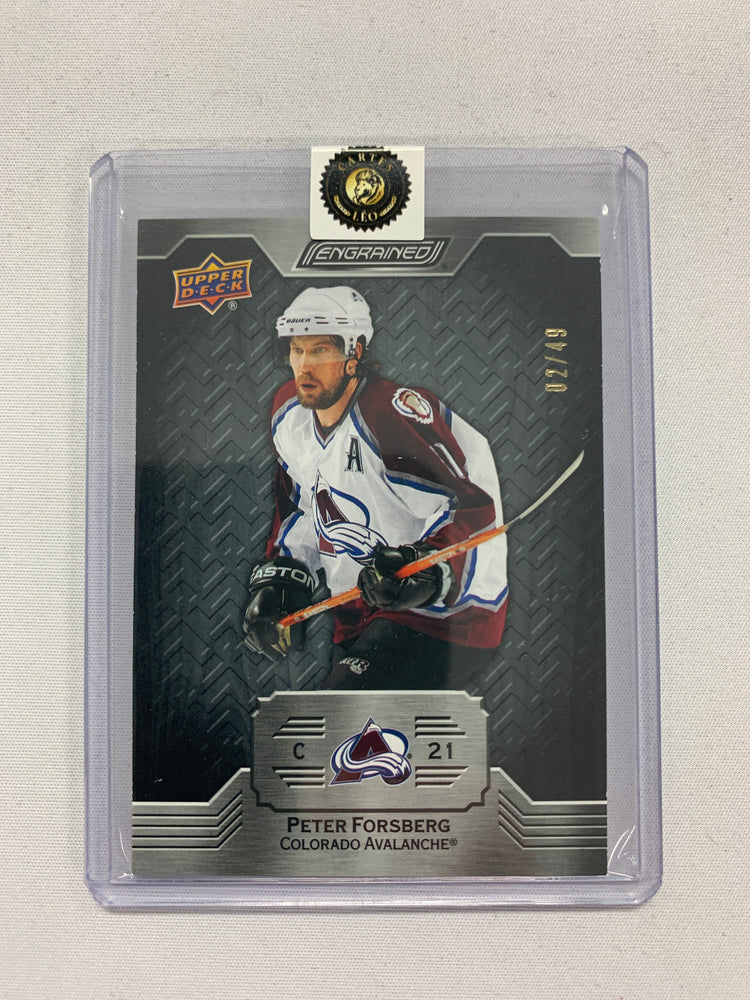 2023-24 ENGRAINED Peter Forsberg Legends Ebony 02/49 #79