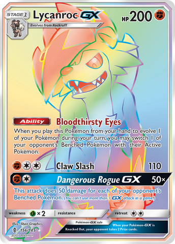 Lycanroc GX (156/145) [Soleil et Lune : Guardians Rising] 