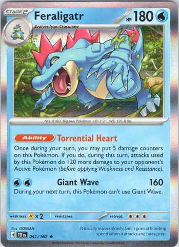 Feraligatr (041/162) [Écarlate et Violet : Forces Temporelles] 