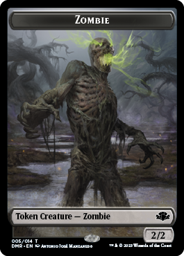 Jeton Zombie [Jetons remasterisés Dominaria] 