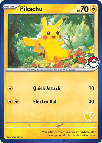 Pikachu (Blue Border) [Ma première bataille] 