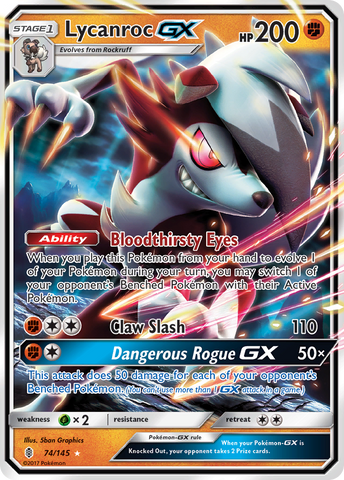 Lycanroc GX (74/145) [Soleil et Lune : Guardians Rising] 