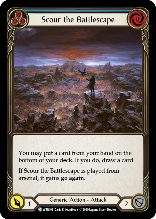 Parcourez le Battlescape (Bleu) [U-WTR196] (Bienvenue chez Rathe Unlimited) Rainbow Foil illimité 