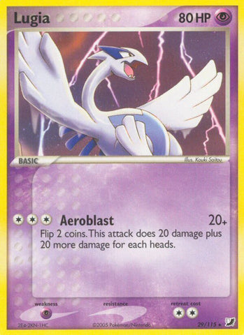 Lugia (29/115) (Deck thématique exclusif) [EX : Forces invisibles] 