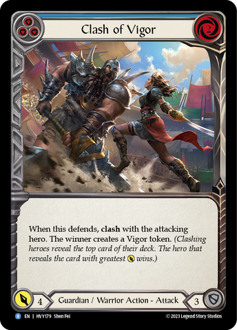 Clash of Vigor (Bleu) [HVY179] (Heavy Hitters) Rainbow Foil 