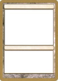 Carte vierge du Championnat du monde 2003 [Decks du Championnat du monde 2003] 