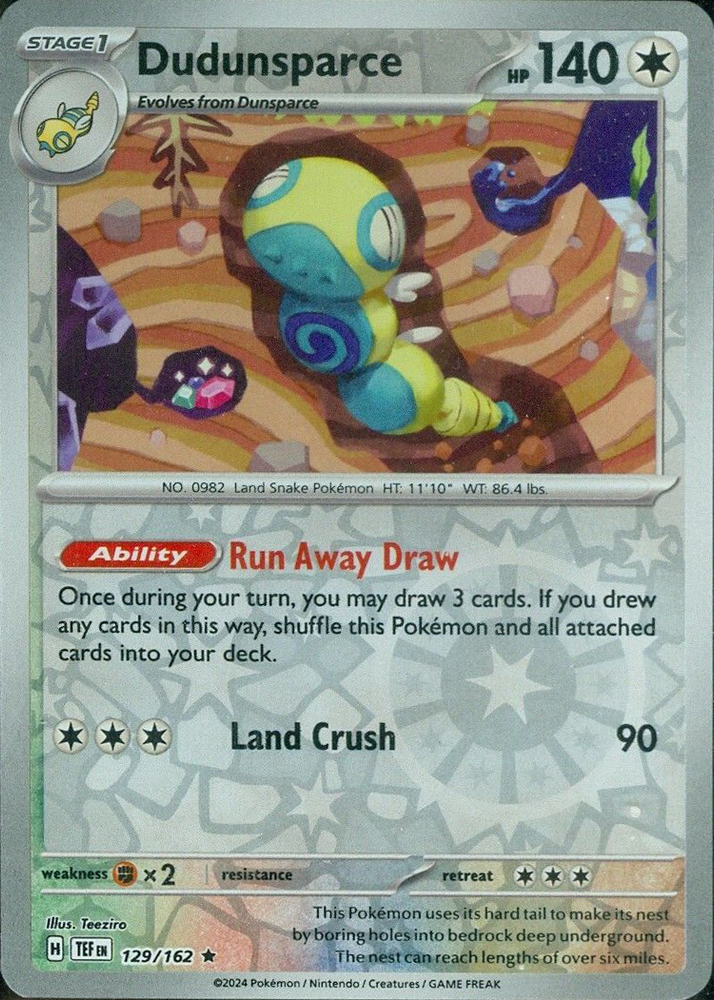 Dudunsparce (129/162) [Écarlate et Violet : Forces Temporelles] 