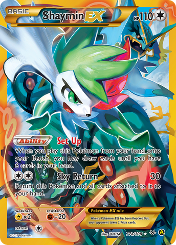 Shaymin EX (77a/108) [Promotions artistiques alternatives] 