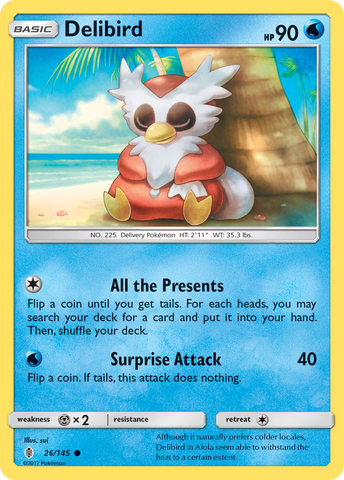 Delibird (26/145) [Soleil et Lune : Guardians Rising] 