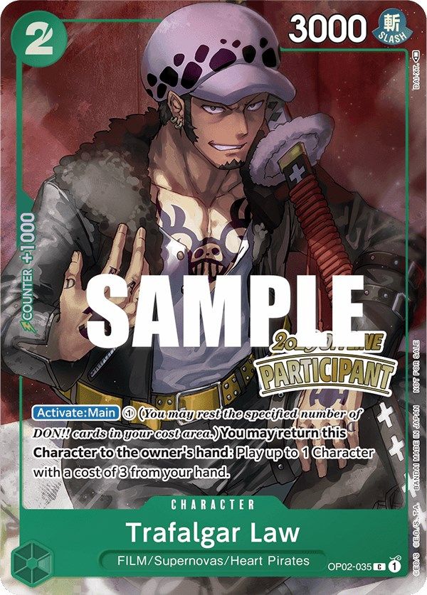 Trafalgar Law (hors ligne régional 2023) [Participant] [Cartes promotionnelles One Piece] 