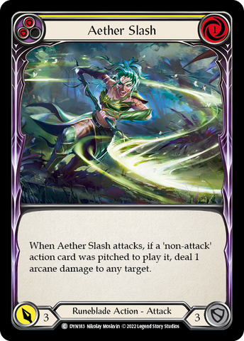 Aether Slash (Jaune) [DYN183] (Dynastie) Rainbow Foil 