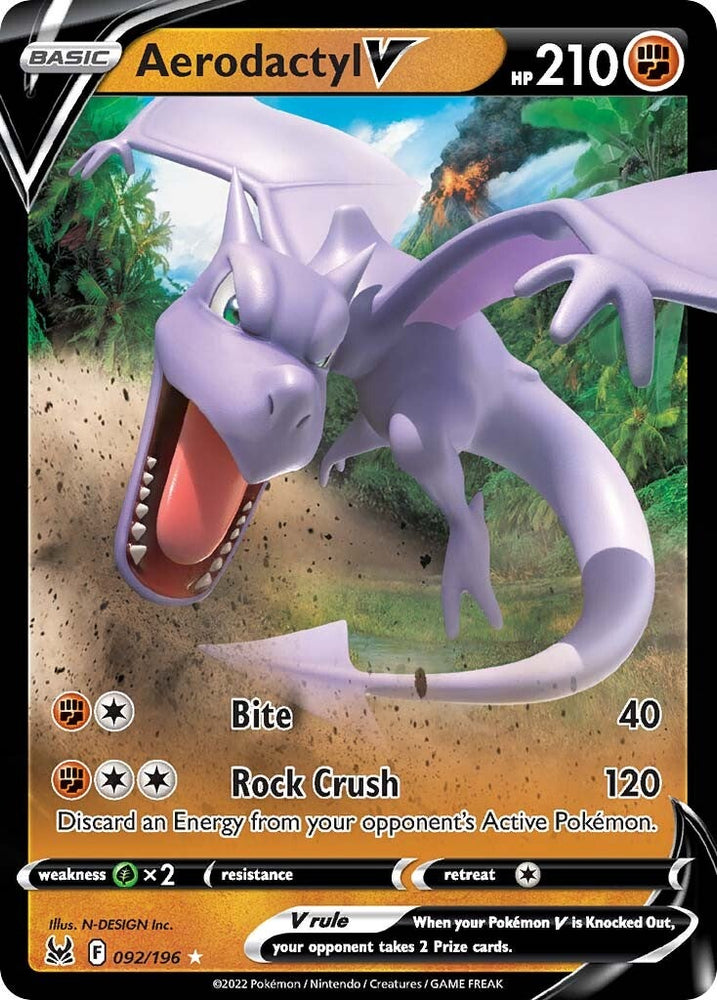 Aerodactyl V (092/196) [Épée et bouclier : origine perdue] 