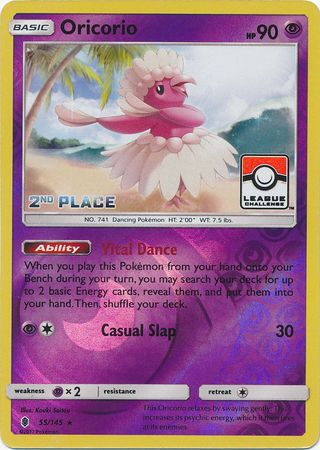 Oricorio (55/145) (Promo de la Ligue 2e place) [Soleil et Lune : Guardians Rising] 