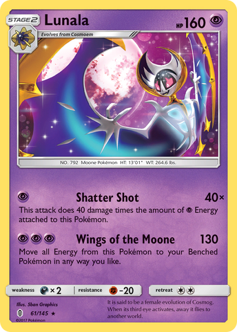 Lunala (61/145) [Soleil et Lune : Gardiens Rising] 