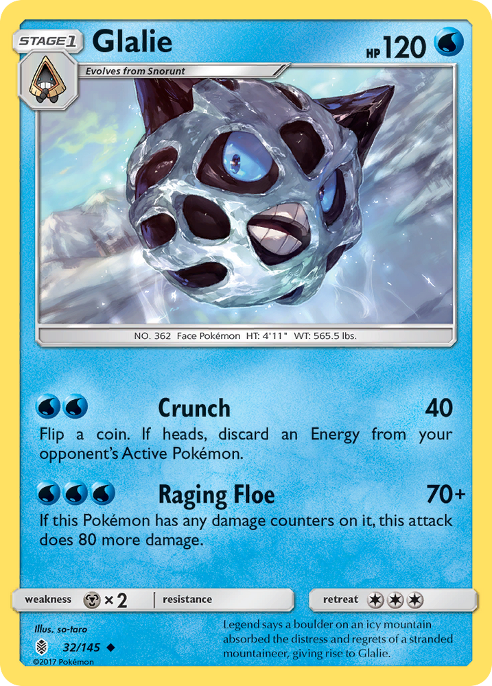 Glalie (32/145) [Soleil et Lune : Guardians Rising] 