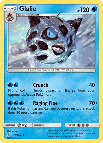 Glalie (32/145) [Soleil et Lune : Guardians Rising] 