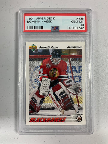 1991 Upper Deck #335 Dominik Hasek RC Rookie PSA 10 [61107742]