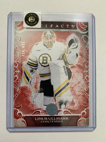 2024-25 Upper Deck Artifacts Ruby Parallel Linus Ullmark 464/499 #7