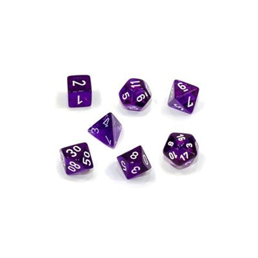 Translucide : Mini 7pc Violet / blanc [CHX20377]