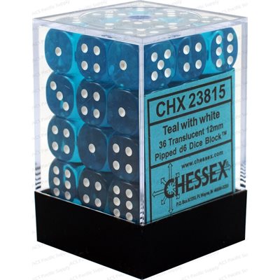 Translucent: 36D6 Teal / White [CHX23815]