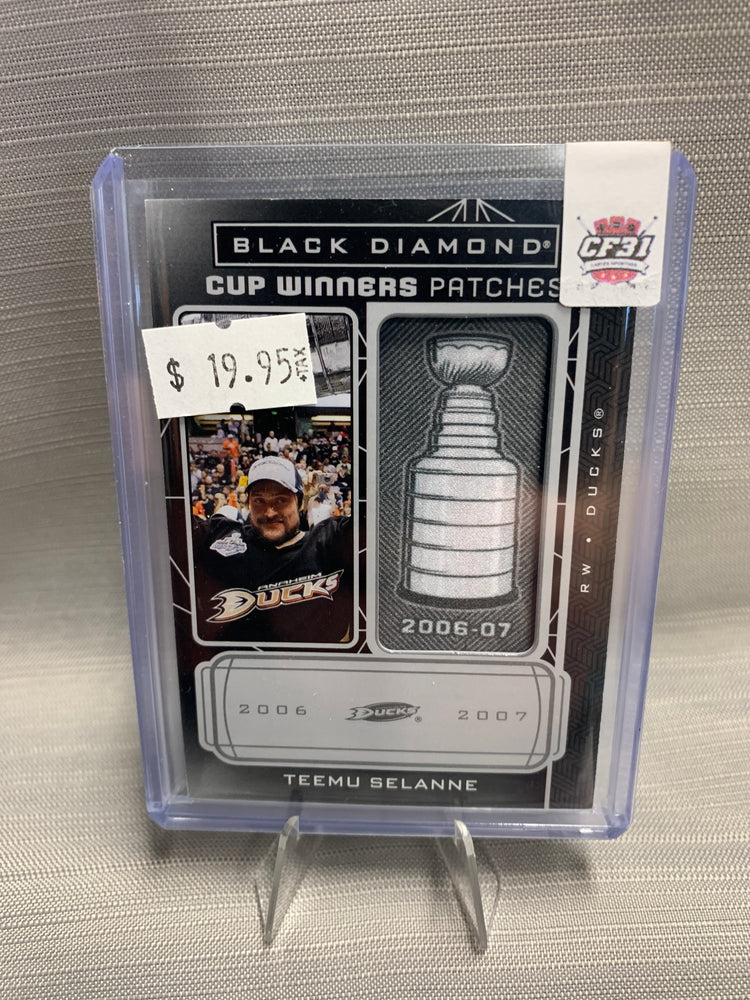 2022-23 Black Diamond Cup Winner Patches Teemu Selanne #CW-TS