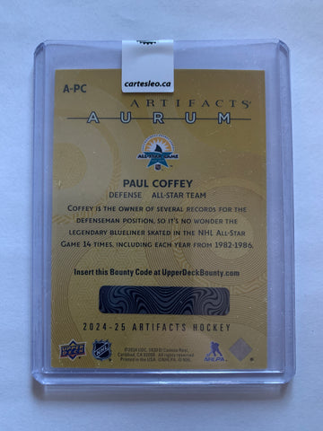 2024-25 ARTIFACTS PAUL COFFEY AURUM #A-PC UNSCRATCHED