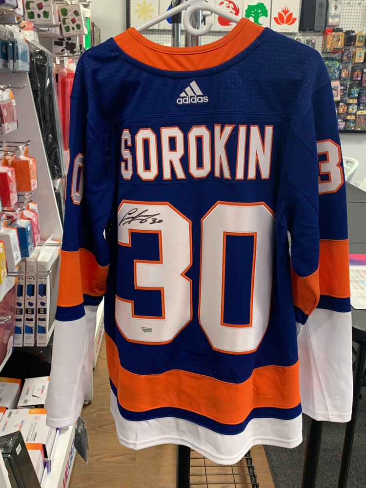 Llya Sorokin - Islanders New York - Chandail autographié avec certificat QR