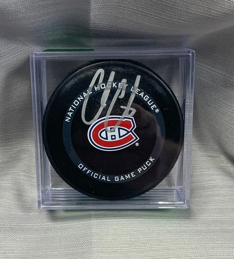 Cole Caufield Autographed Official Game Puck Fanatics