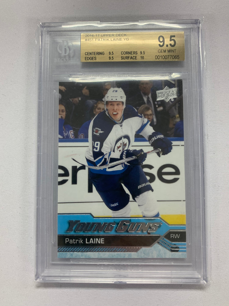 2016-17 UPPER DECK PATRICK LAINE YOUNG GUN #451 BGS 9.5 [0010077065]