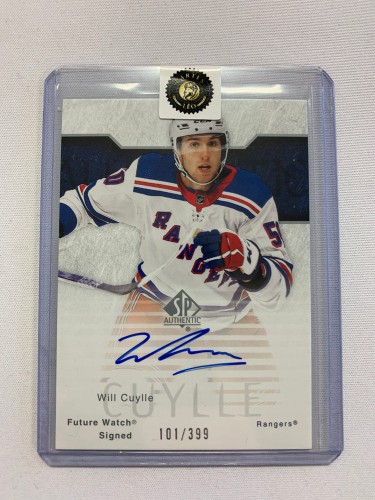 2023-24 SP Authentic Will Cuylle Rc Future Watch On Card Auto 101/399