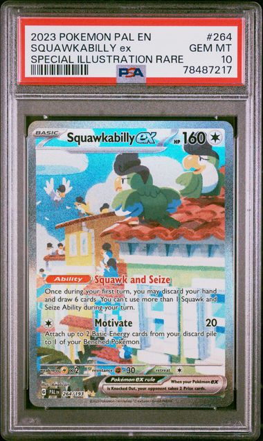 Squawkabilly Ex [Holo] #264 Pokemon Paldea Evolved PSA 10 [78487217]