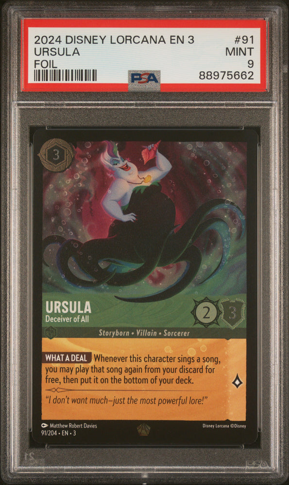 Ursala Cold FOIL [Storyborn] [Into the Inklands] [91/204] PSA 9 [88975662]