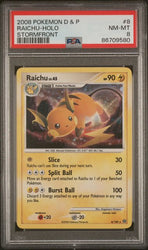 Raichu [Reverse Holo] #8 Pokemon Stormfront PSA 8 [86709580]