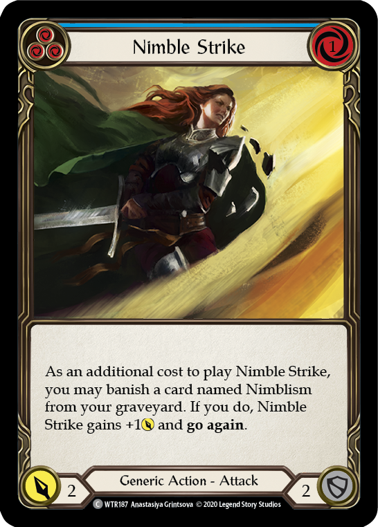 Nimble Strike (Bleu) [U-WTR187] (Bienvenue chez Rathe Unlimited) Rainbow Foil illimité 