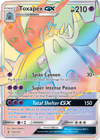 Toxapex GX (154/145) [Soleil et Lune : Guardians Rising] 