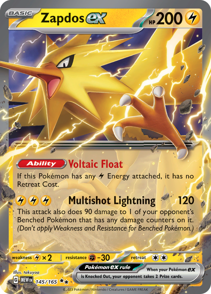 Zapdos ex (145/165) [Écarlate et Violet : 151] 