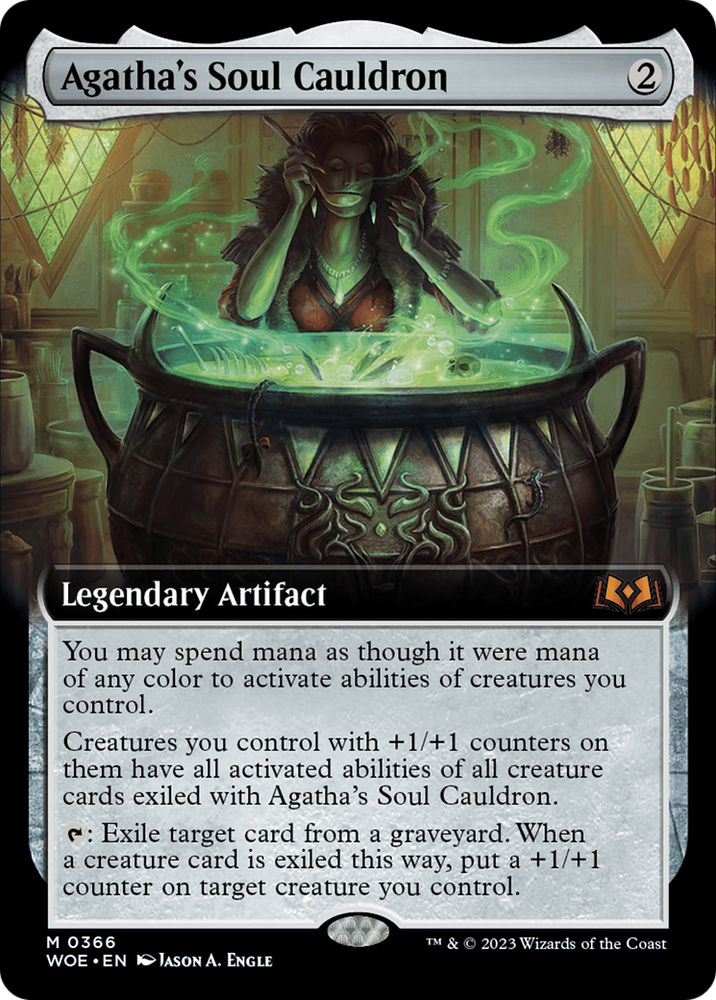 Chaudron de l'âme d'Agatha (art étendu) [Wilds of Eldraine] 